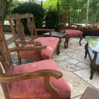 مبل ومیز وسط وناهارخوری و۲ عدد عسلی، کنسول و بوفه|مبلمان خانگی و میز عسلی|رودهن, |دیوار
