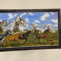 تابلو نقاشی برجسته در حد نو|تابلو، نقاشی، عکس|تهران, مرزداران|دیوار