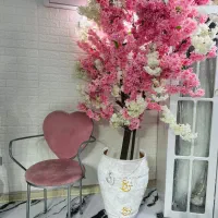 دیوار گل و درخت شکوفه