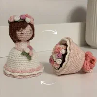 عروسک هم دسته گل،هم پرنسس