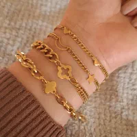 انواع دستبند و نیم ست استیل