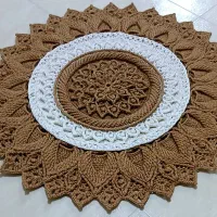 فرشینه دستبافت بیضی  طول 105 عرض 75|فرش|تهران, علی‌آباد|دیوار