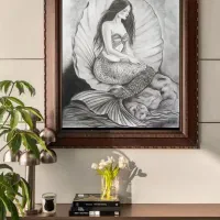 کادوی تابلو سیاه قلم با طرح دلخواه