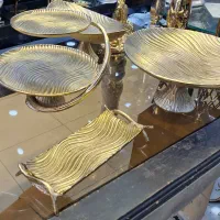 ظروف سرو و پذیرایی با آبکاری برنج