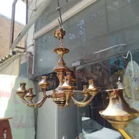 یک جفت لوستر ۹لامپه سالم|لوستر و چراغ آویز|تبریز, |دیوار