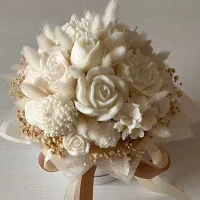 باکس گل شمع ماندگار|گل مصنوعی|کرمان, |دیوار