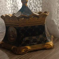 ظروف پذیرایی طلاکوب سرمه ای|ظروف سرو و پذیرایی|ملایر, |دیوار