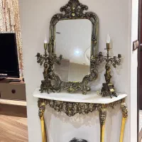 آینه شمعدون برنج|آینه|ساری, |دیوار