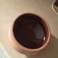 پیاله گلی داخل لعاب کاری