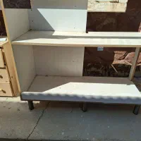 کمد چوبی وتخت خواب وصندلی گل میزو کمدکشابی|جاکفشی، کمد، دراور|امیدیه, |دیوار