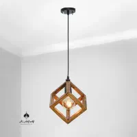 لوستر چوبی|لوستر و چراغ آویز|بیرجند, |دیوار