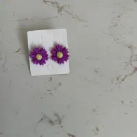 سازنده گواشواره دست ساز گل بابونه