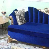 مبل آبی درباری|مبلمان خانگی و میز عسلی|نجف‌آباد, ویلاشهر|دیوار