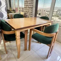 ناهارخوری خرگوشی چوب روس زرکالا3|میز و صندلی غذاخوری|یاسوج, |دیوار