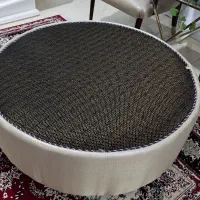 پاف پارچه ای  جلو مبلی گرد|مبلمان خانگی و میز عسلی|رباط‌کریم, مسکن مهر آبشناسان|دیوار