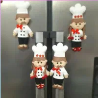 ست دستگیره یخچال و فریزر به همراه دومگنت