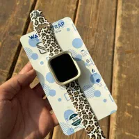 بند پلنگی سیلیکون اپل واچ بند ساعت هوشمند