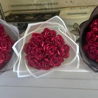 دسته گل روبانی و باکس ربانی کادویی هدیه تولد|گل مصنوعی|قم, نوبهار|دیوار