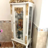 بوفه ساعت سفید مناسب جهیزیه|بوفه، ویترین، کنسول|مشگین شهر, |دیوار