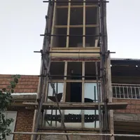 دو تیکه پنجره بالکن شیشه ای|مصالح و تجهیزات ساختمان|ایوان, |دیوار