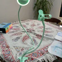 رینگ لایت و هلدر موبایل کلیپسی و چراغ گردان دیسکوی