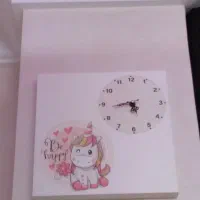 لوستر و ساعت طرح یونیکورن|لوستر و چراغ آویز|قائم‌شهر, |دیوار