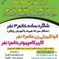 چرخکار ماهر خانم و آقا|استخدام صنعتی، فنی، مهندسی|همدان, |دیوار