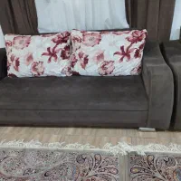 مبل قهوه ای شیک سالم ومحکم ۷نفره