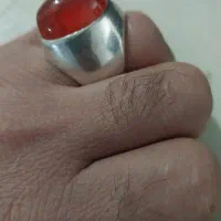 انگشترعقیق طبیعی قدیمی