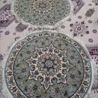 دو عدد فرش گرد قطرش ۱۱۰ سانته سالمه