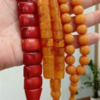 سه عدد تسبیح کهربا و سندلوس و زازا