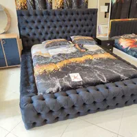 تخت خواب کینگ چستر دکوراتیک|تخت و سرویس خواب|مشهد, زمرد|دیوار