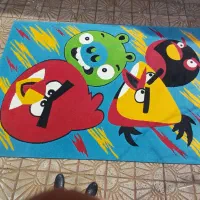 گلیم فرش ماشینی ۲در۳|گلیم، جاجیم، گبه|کرمان, |دیوار