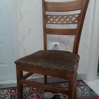 چهار عدد صندلی چوبی