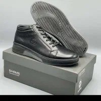 (کفش بابک ترکان)نیم بوت تمام چرم ترمو لاکچری شمس