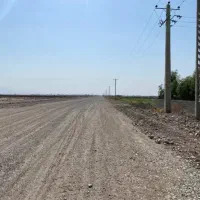 زمین تجاری لب شن ریزی نارجو با اب و برق