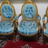 مبل سلطنتی ۷نفره رنگ فیروزه ای سالم چوپ راش|مبلمان خانگی و میز عسلی|تهران, مشیریه|دیوار