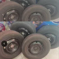 رینگ و لاستیک فابریک دور ۱۴ پژو پارس با قالپاق