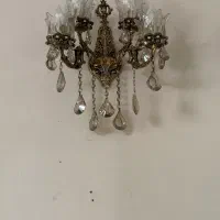 لوستر برنز ۱۶ شاخه با دیوار کوب ۴ شعله