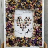 تابلو گل جاودان رزینی / یادگاری ماندگار عاشقانه