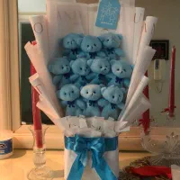 دسته گل خرسی بوکت تدی