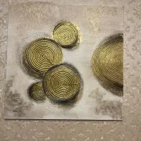 تابلو با ورق طلا