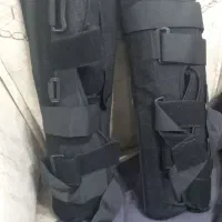 زانو بند طبی آتل دار بلند یک جفت و آتل فلزی