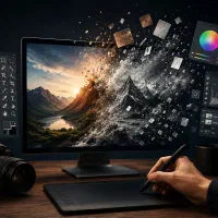 تنظیم متن شکایات ادیت و فتوشاپ تصاویر