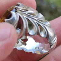 انگشتر نقره دست ساز بافرانی سنگ سیترین|بدلیجات|تهران, نیروی هوایی (پیروزی)|دیوار