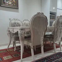 میز غذاخوری ۶نفره تمام چوب راش|میز و صندلی غذاخوری|تهران, شهرک ولیعصر شمالی|دیوار