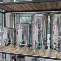 سماور گازی ترموس برقی سماوربرقی نگین استیل تریموس