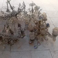 4عدد لوستر برنج برنز بسیارسنگین