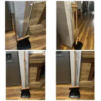 ست جارو و خاک انداز دسته چوبی جارو خاک انداز طرح