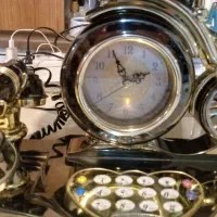 تلفن و ساعت دکوری آنتیک